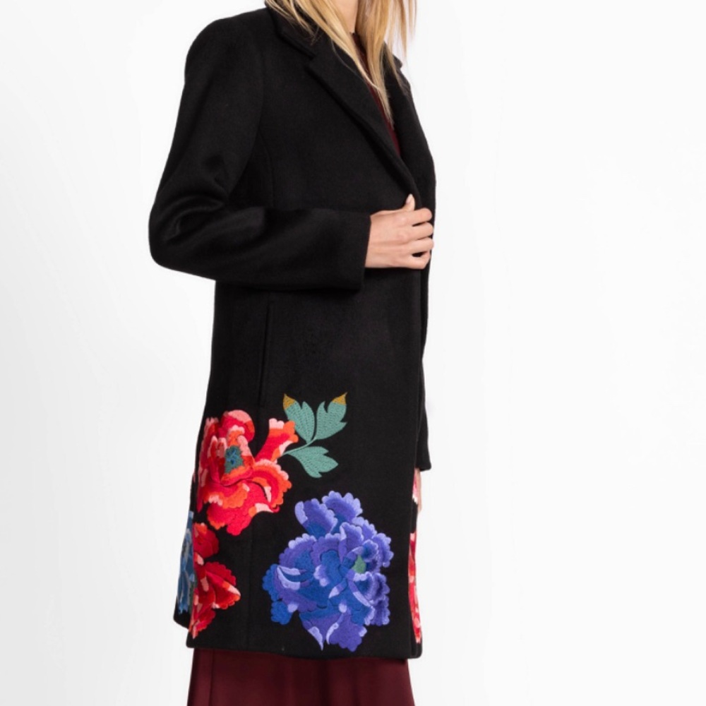Paparazzi Love & Life Johnny Was Style Floral Embroidered Coat